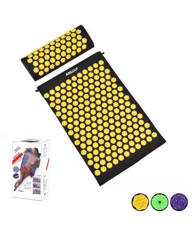 Acupressmatte acupressure mat set -yoga acupressure mat and pillow for effective and easy treatment of systematic pain and tension shakti mat