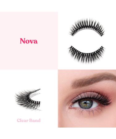 Silly George LinerBond Lash System | SuperNatural Series Starter Kit with LinerBond Adhesive Eyeliner and Natural Look Lashes - Nova LinerBond Black - Buy Online on GoSupps.com