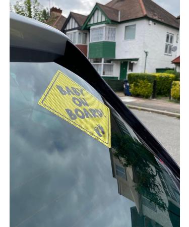 Baby On Board Car Sign | Micro-Perforated Vinyl Sticker | Easy Apply & Remove | Ultra Durable & Weatherproof | 5x5 | Baby Feet Design - Buy Online on GoSupps.com