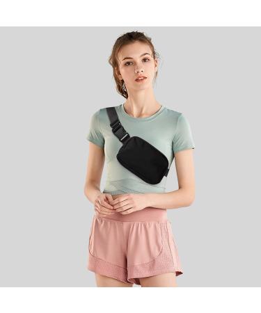 Bomvabe Fashion Belt Bag for Women - Black | Adjustable Waist Pack for Travel, Outdoors, Running & Hiking - Buy Online on GoSupps.com