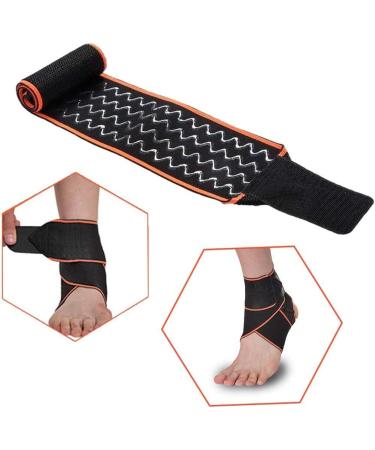 Milageto Supportive Foot Brace for Ankle Injuries - High Quality Durable Material - Orange Color - International Shipping Available - Buy Online on GoSupps.com