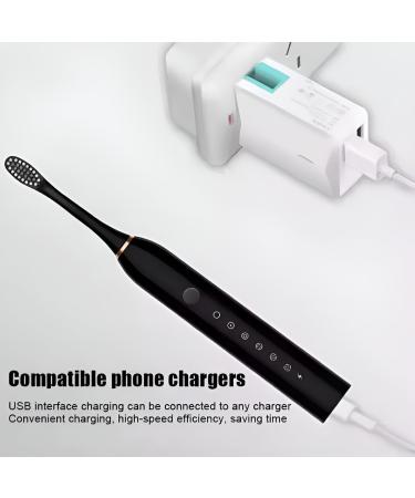 Buy Electric Toothbrush - 4 Brush Heads Rechargeable 6 Modes Fast Charging Pressure Sensor - International Shipping Available - Buy Online on GoSupps.com