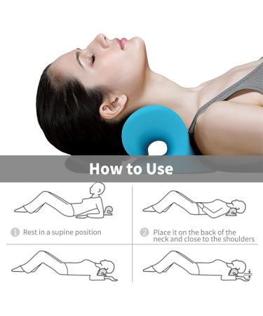 Neck Stretcher Support Pillow Neck and Shoulder Relaxer Pain Relief Portable Traction Pillow Neck Traction Neck Posture Pillow ZDHF - Buy Online on GoSupps.com