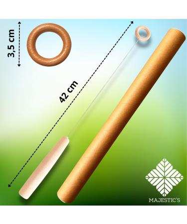  Majestic's Tensor Biotensioner Professional Eyebrow Wand Cork Handle Radiesthesia Wand Beech Wood Circle Light and Sensitive French Brand - Buy Online on GoSupps.com