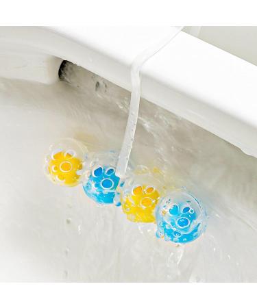 Toilet eners Rim Hanger | Bowl Toilet Deodorizer Rim Hanger | Quick Foaming -Cleaning Ball 4 Balls Included Toilet ener for Bathroom Toilet Care and Flush Cleaning - Buy Online on GoSupps.com
