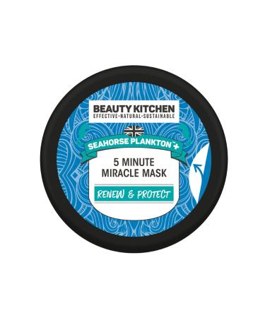 Beauty Kitchen - Seahorse Plankton + 5 Minute Miracle Mask 17ml - Hydrating Facial Mask - Removes Impurities Removes Redness & Promotes Collagen - Vegan/Cruelty Free