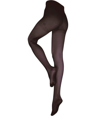 NuVein Compression Pantyhose for Women | 15-20 mmHg Support | Sheer Nylon Tights | Closed Toe Black | Petite Size - Buy Online on GoSupps.com