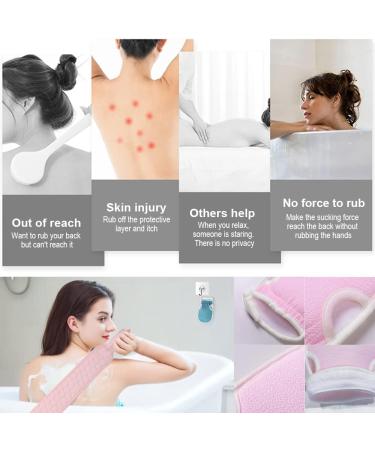 IEHOME 8 PCS Exfoliating Back Scrubber Set: Shower Loofahs, Scalp Massager, Shampoo Brush, Glove - Blue - Buy Online on GoSupps.com