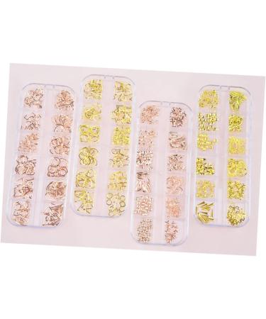 2 Boxes nail tools nail accessories manicure tools nail art decoration nail decorations for nail art rose gold decorations nail art ornaments manicure decoration boxed 3d rivet - Buy Online on GoSupps.com
