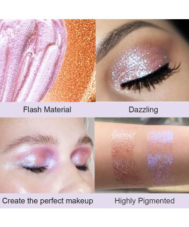 SUAKE 2Pcs Waterproof Champagne Liquid Shimmer Eyeshadow Sticks - Quick-Drying Purple Glitter Eyeliner for Party Makeup - Buy Online on GoSupps.com