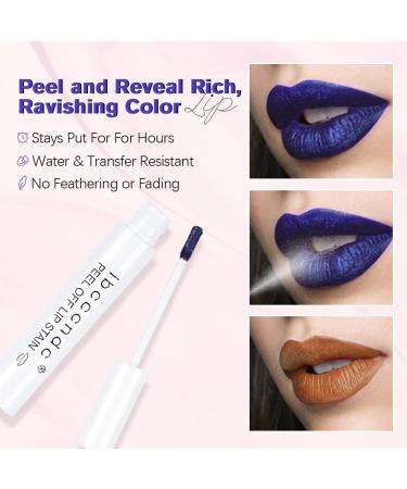 Buy ibcccndc Peel Off Lip Stain - Long Lasting Smudge Proof Waterproof Vegan Liquid Lipstick - 4 Shades Available | International Shipping - Buy Online on GoSupps.com