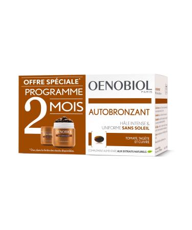 Oenobiol self-tanning lotion even tan without sunlight 2 packs