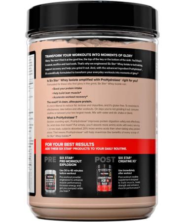 Six Star Whey Protein Isolate Powder - Chocolate (20 Servings) | Muscle Builder for Post Workout Recovery and Gain - Buy Online on GoSupps.com
