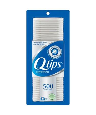 Q-tips Cotton Swabs, 500 Count (Pack of 2)