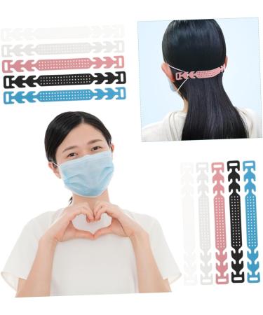 BUIFULSIC 10-Pack Mask Ear Rope Loops & Extension Hooks - Light Blue & White Mask Strap Buckles & Accessories for Comfort - Buy Online on GoSupps.com