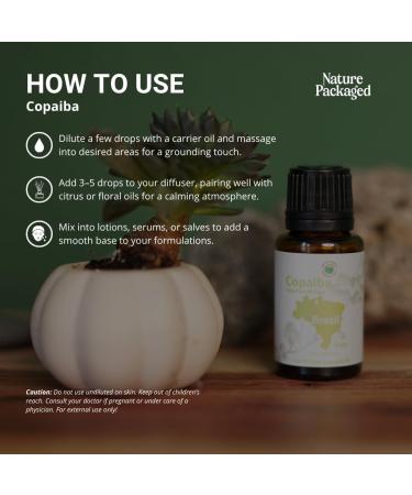 Copaiba Essential Oil - Direct from Amazon Jungle Essential Oils Brazil - Steam Distilled - Aceite de Copaiba for Aromatherapy, Massage, Diffuser, DIY Candle and Soap Making - 15ml Copaiba 0.5 Fl Oz (Pack of 1) - Buy Online on GoSupps.com