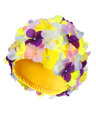 Didiseaon Size L Flower Swim Cap for Women - Keep Hair Dry | Hair Accessories - Buy Online on GoSupps.com