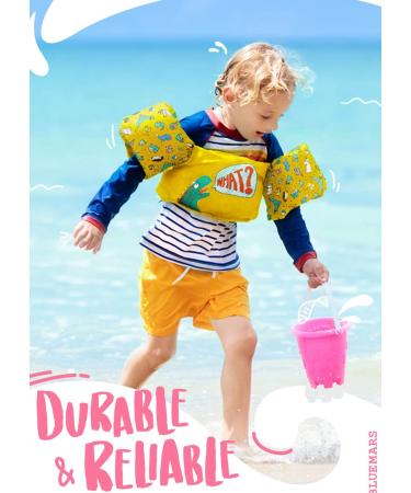 BLUEMARS Kids Swim Vest Floaties - Rainbow Unicorn Design | For Toddler Girls & Boys 30-50 lbs | Pink - Buy Online on GoSupps.com