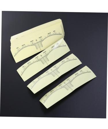 NOLITOY 200 Pcs Transparent Stickers Eyebrow Measuring Ruler Eyebrow Shaping Stencils Tool Disposable Mold - Buy Online on GoSupps.com