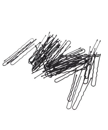 Anself 50 pieces hair clips U-shape hairpins hair clips Bobby Pin black metal for ladies girls and women
