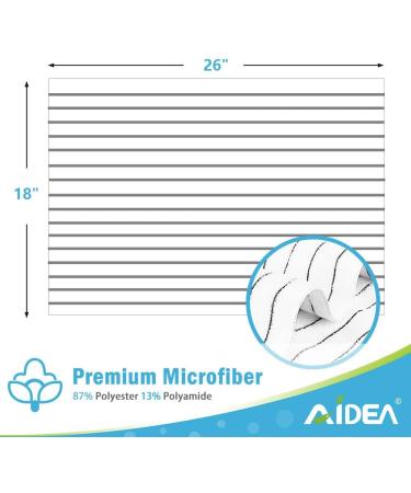 AIDEA Dish Towels 8-Pack 18x26 - Super Soft & Absorbent Microfiber Kitchen Towels - Multi-Purpose Home Kitchen Towels - White/Blue 18x26 Inch (Pack of 8) - Buy Online on GoSupps.com