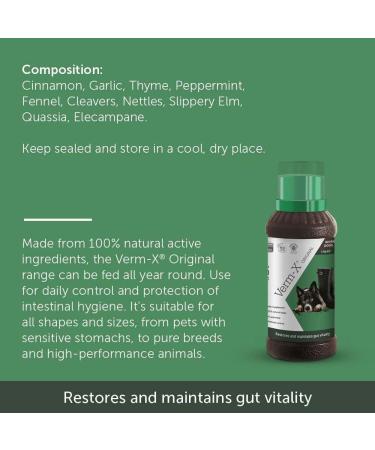 Verm-X Liquid for Dogs - 1 Liter & 500ml | Natural Wormer for Dogs | International Shipping Available - Buy Online on GoSupps.com