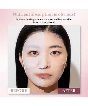 Collagen Mask Overnight Collagen Face Mask - Collagen Deep Mask Overnight Face Mask Collagen Face Mask - Face Masks Skincare Improve Moistur Elasticity and Wrinkle (4) - Buy Online on GoSupps.com