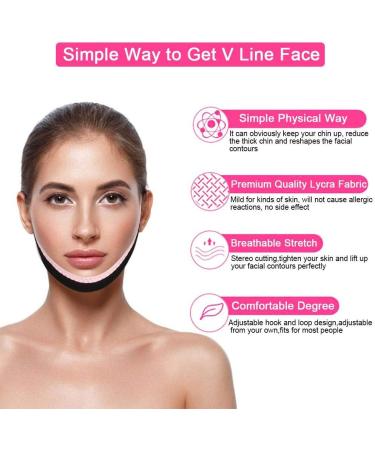 Face Slimming Cheek Belt Bandage Belt Mask Face-Lift Double Chin Skin Strap Jaw Support Facial Lifting Strap Belt for V Face Line Slim - Buy Online on GoSupps.com