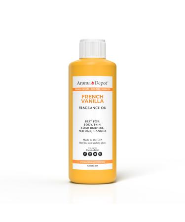 Aroma Depot French Vanilla Perfume/Body Oil (7 Sizes) Our Interpretation Premium Quality Uncut Fragrance Oil Sweet Scent (16 Ounce Plastic Bottle (480ml))