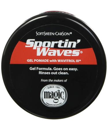 Soft Sheen Sportin Waves Gel Pomade 3.5oz (2 Pack) - Perfect for Sleek Waves & International Shipping - Buy Online on GoSupps.com