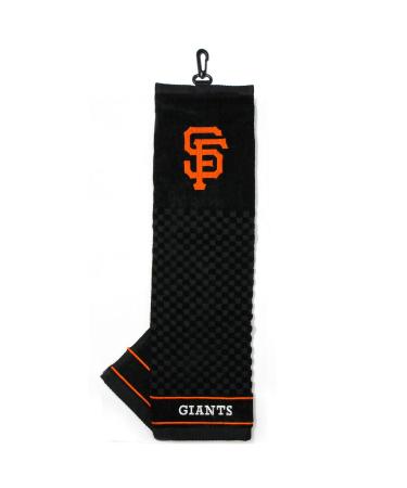 Team Golf MLB Embroidered Golf Towel, Checkered Scrubber Design, Embroidered Logo San Francisco Giants One Size Multi Team Color