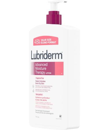 Lubriderm Advanced Moisture Therapy Moisturizing Cream - Vitamin E Vitamin B5 Fragrance Free Body Lotion 710 mL Advanced Moisture Therapy 710 ml (Pack of 1) - Buy Online on GoSupps.com