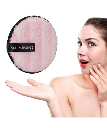 Washable Cotton Makeup Remover Pads - Reusable Cleaning Puffs for Beauty Salons & Home Use (Pink) - Buy Online on GoSupps.com