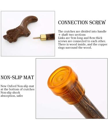 Walking Stick Wooden Cane Wenge Faucet Crutches Seniors Non Slip Cane Walking Stick for The Elderly (Wengea) powerfully Prosperous - Buy Online on GoSupps.com
