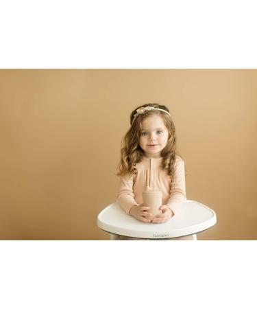 NEUTBABY Silicone Cup | Durable 3 Stage Toddler Cups | Easy to Clean Muted Color Cup in Sand Beige - Buy Online on GoSupps.com