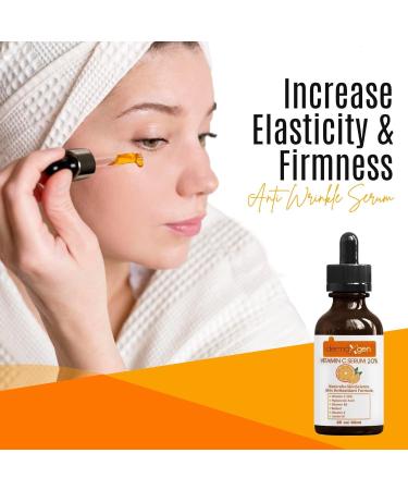 20% Vitamin C Serum with Hyaluronic Acid & Retinol - Organic Anti-Aging Moisturizer for Youthful Skin (2 FL OZ - Buy Online on GoSupps.com