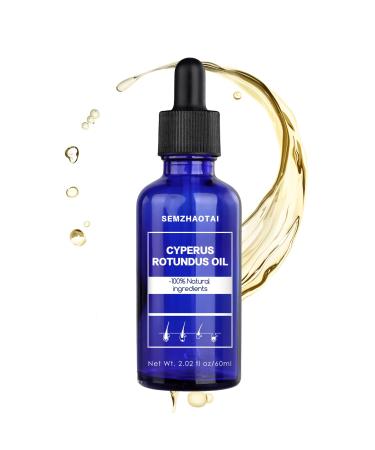 Cyperus Rotundus Oil - Natural Nut Grass Oil for Hair Removal Reducing Body Hair Growth Smooth Skin & Moisturizing Soothing & Gentle Ideal for All Skin Types (1pc 60ml)