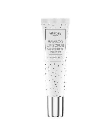 Vitabay Bamboo Lip Scrub 15 ml Lip Exfoliating Treatment Lip scrub with bamboo exfoliating particles 15 ml (1 pack)