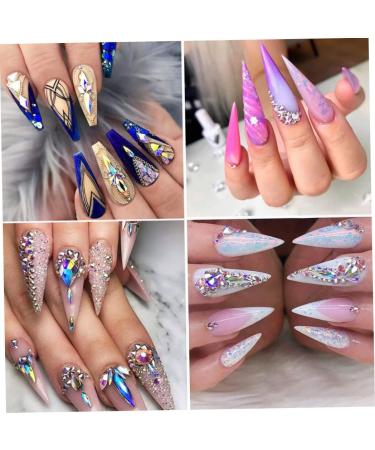DIY Nails Rhinestones Nail Art Cosmetics Clothes Design Jewels Diamond Accessories Style4 nail art jewels accessories - Buy Online on GoSupps.com