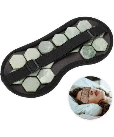 Natural Jade Stone Germanium Eye Mask Therapy for Restful Sleep and Health Care - Buy Online on GoSupps.com