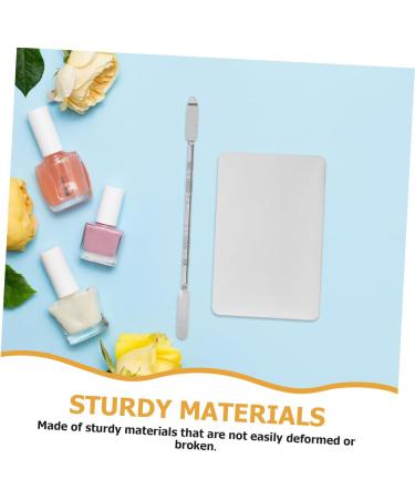 Palette de Maquillage en Acier Inoxydable Grosse Taille avec Anneau Portable pour Nail Art Fond de Teint Professionnels et Passionn s Usage Quotidien et Voyages - Buy Online on GoSupps.com