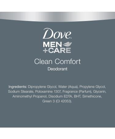 Dove Men+Care Deodorant Clean Comfort - 3 oz Pack of 2 Clean Comfort 3 Ounce (Pack of 2) - Buy Online on GoSupps.com