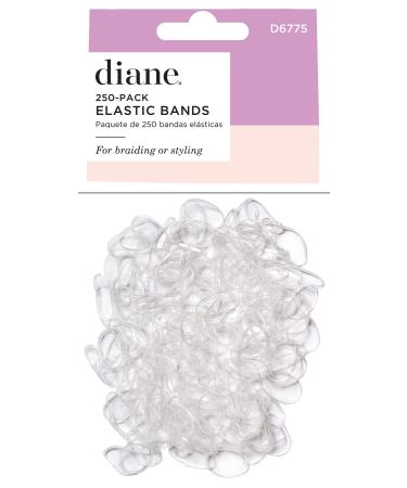 Diane D6775 Clear Elastic Bands for Hair Styling  Braids - 250 Count (Pack of 1) - Buy Online on GoSupps.com