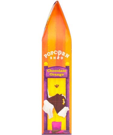 Popcorn Shed Chocolate Orange Gourmet Popcorn Gift Box - Gluten Free Vegan Snack 80g - Perfect for Movie Night - Christmas Popcorn - Pack of 1 - Buy Online on GoSupps.com