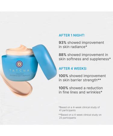 TATCHA Replenishing Nourishment Duo: Dewy Skin Cream & Indigo Overnight Repair Serum 1.7 oz - AM + PM - Buy Online on GoSupps.com