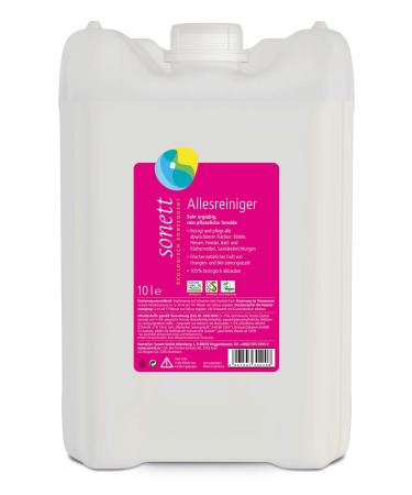 Sonett All Purpose Cleaner with Natural Organic Orange and Lemongrass Oil Scent, 10 L Bottle