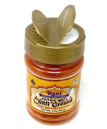 Rani Extra Hot Chilli Powder 3oz PET Jar - All Natural, Salt-Free, Vegan - Gluten Friendly - NON-GMO Indian Spice - Buy Online on GoSupps.com