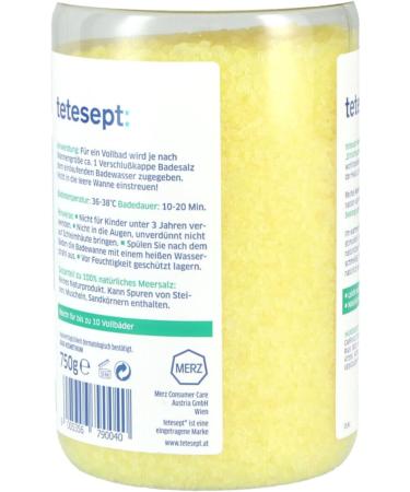 Buy 3x Tetesept Purifying Sea Salt Bath - 100% Natural Sea Salt 750g | International Shipping - Buy Online on GoSupps.com