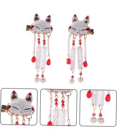 VICASKY 1 Pair Fox Tassel Clip Women Tassel Hair Clip Girl Hair Clips Tassel Drop Barrette Tassel Barrette Chinese Tassel Hair Clip Chinese Hair Accessories Chinese Tassel Hairpin - Buy Online on GoSupps.com