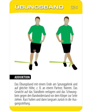 STOP!Fitness Exercise Band Training - German Version Exercise Cards with Plastic Box | 66 x 100 mm | International Shipping Available - Buy Online on GoSupps.com